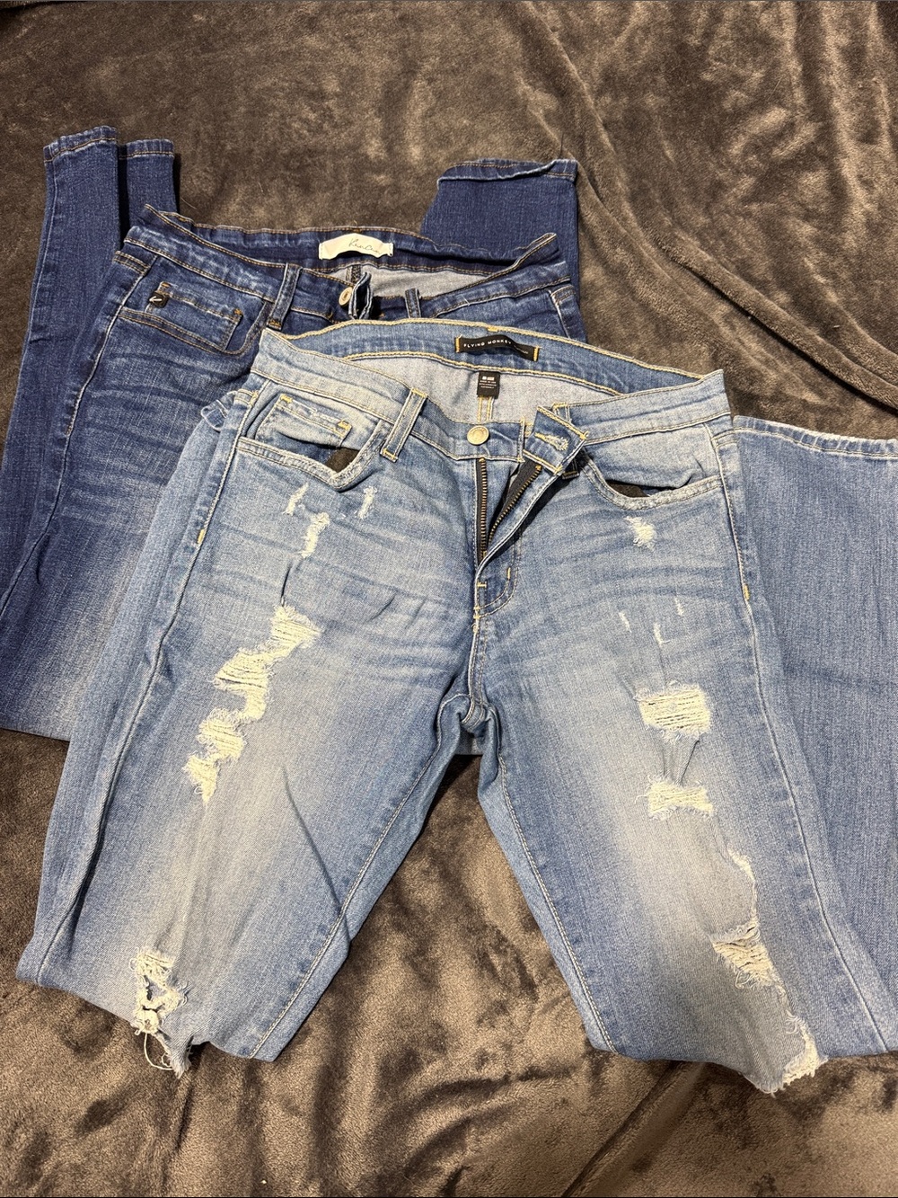 Distressed Light Blue Women’s Jeans flying monkey 29 and KanCan 9/28